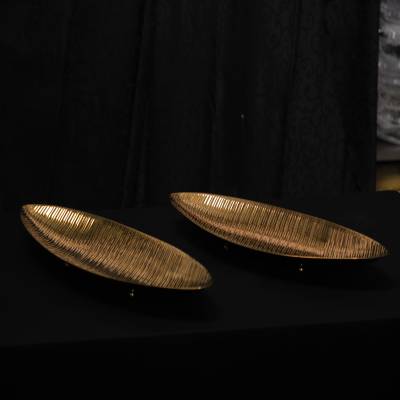 Rose Gold Leaf Shape Plate