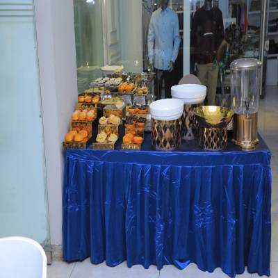 Blue Color Buffe Skirting